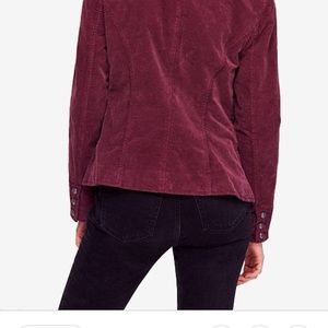 Free People Jackets & Coats - Free People Byron Corduroy Mulberry NWT Free People Jackets & Coats - Free People Byron Corduroy Mulberry NWT
